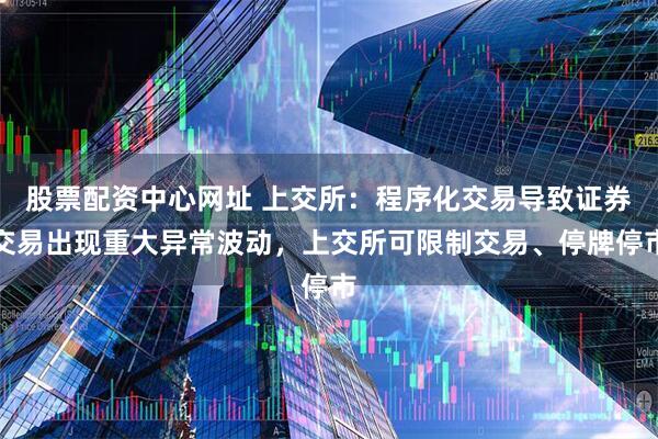 股票配资中心网址 上交所：程序化交易导致证券交易出现重大异常波动，上交所可限制交易、停牌停市