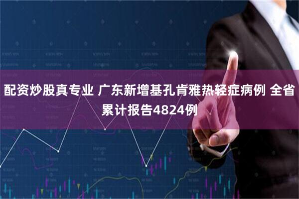 配资炒股真专业 广东新增基孔肯雅热轻症病例 全省累计报告4824例