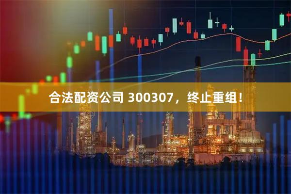 合法配资公司 300307，终止重组！